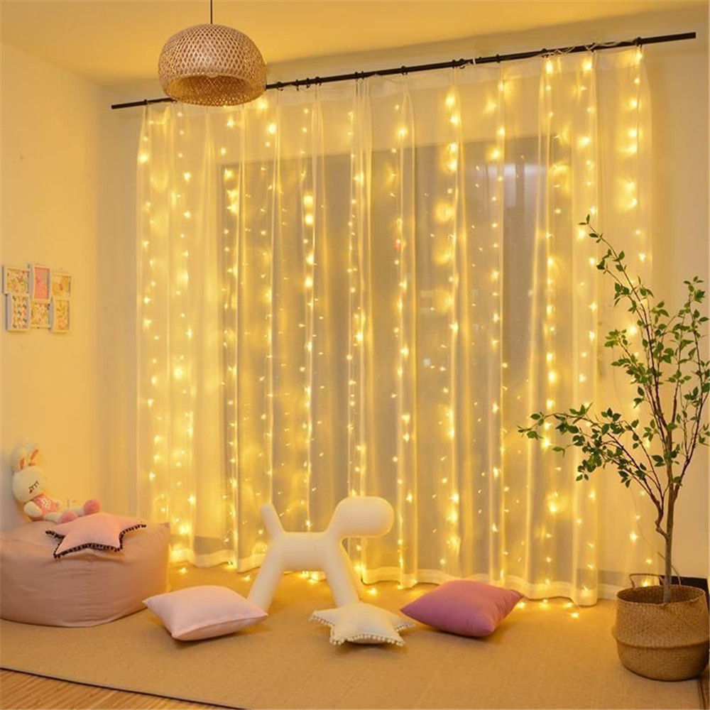 Led Fairy String Lights - أضواء ستارة LED ساحرة لعام 2027،