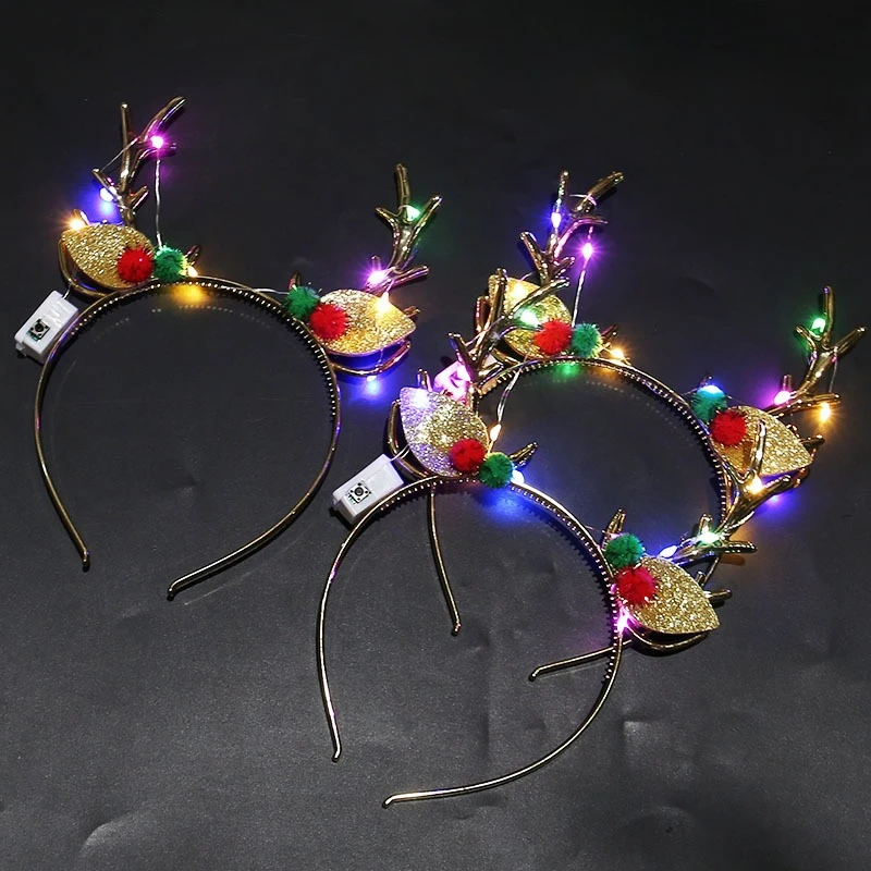 20 قطعة من عصابات الرأس المضيئ - مراجعة Reindeer Antlers Headband وسعره