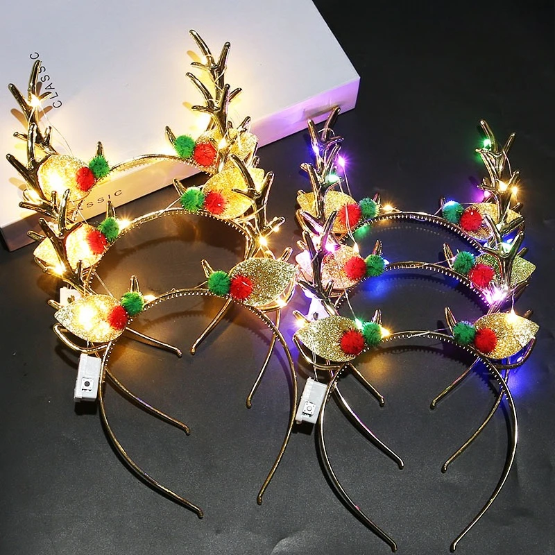 20 قطعة من عصابات الرأس المضيئ - مراجعة Reindeer Antlers Headband وسعره