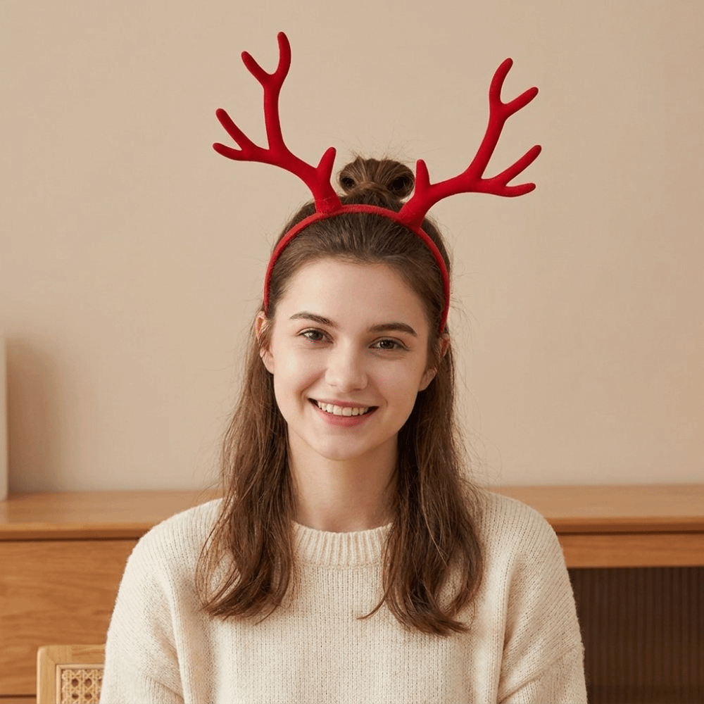 عصابة رأس خفيفة الوزن مصنوعة م - مراجعة Reindeer Antlers Headband وسعره