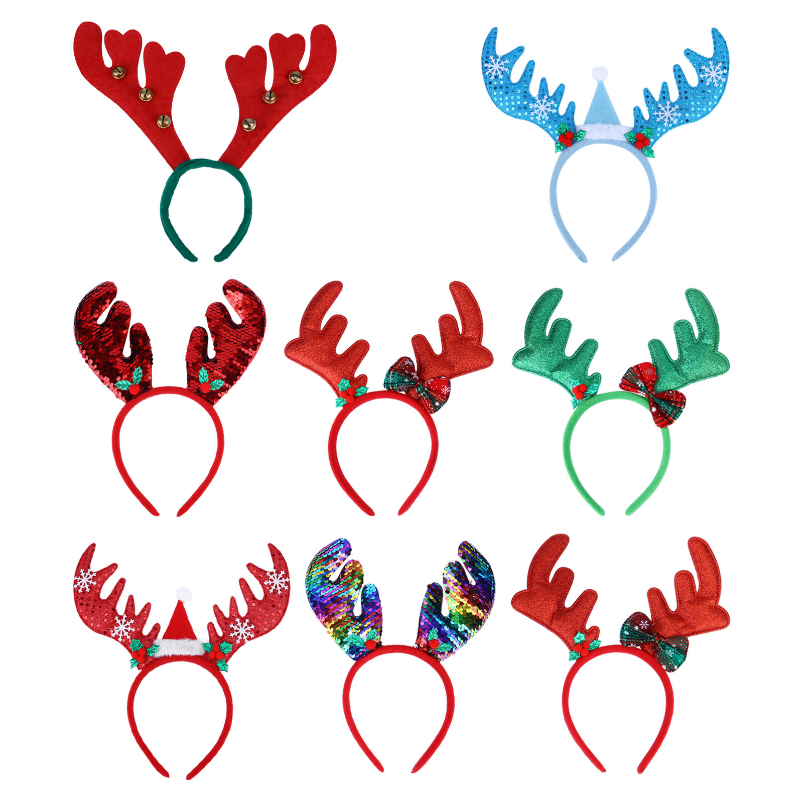 8 قطع من إكسسوارات الشعر على ش - مراجعة Reindeer Antlers Headband وسعره