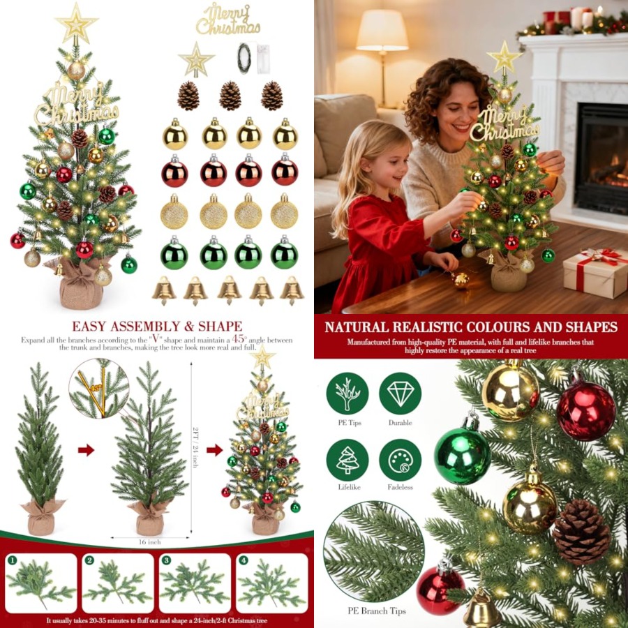 شجرة عيد الميلاد الصغيرة بطول  - مراجعة Christmas Tree Artificial وسعره