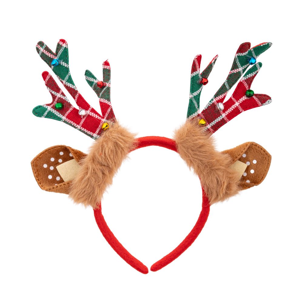 طوق رأس بتصميم عيد الميلاد على - مراجعة Reindeer Antlers Headband وسعره