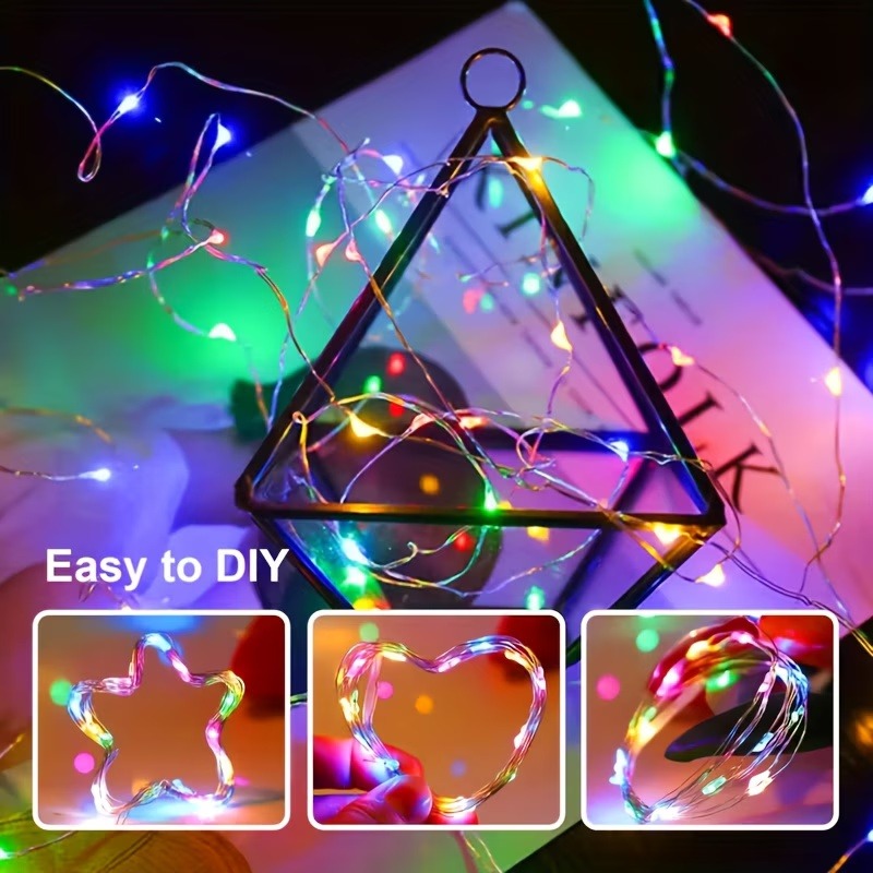 سلسلة أضواء خرافية تعمل بالبطا - مراجعة Led Fairy String Lights وسعره