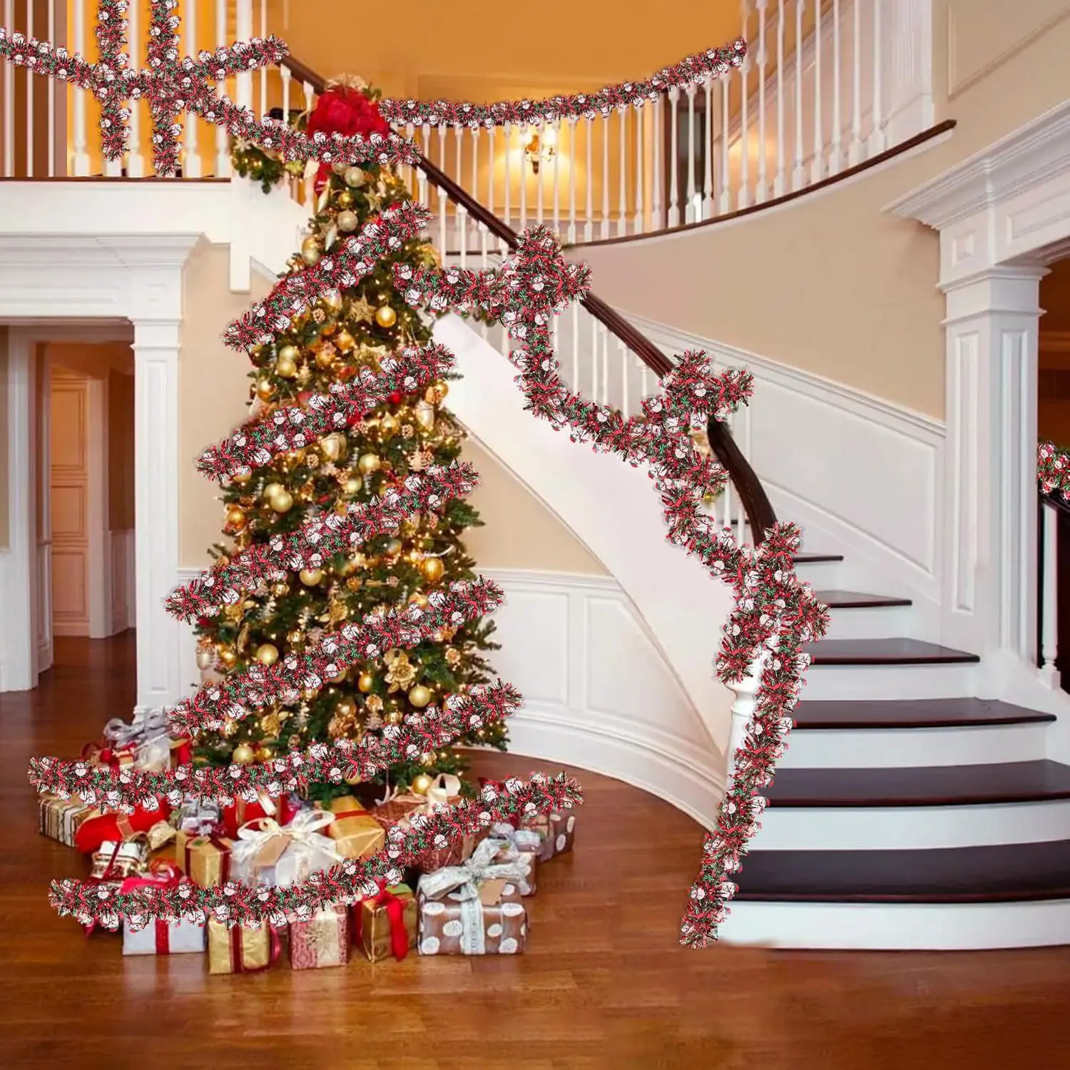 إكليل زينة عيد الميلاد من شرائ - مراجعة Tinsel Garland Decoration وسعره