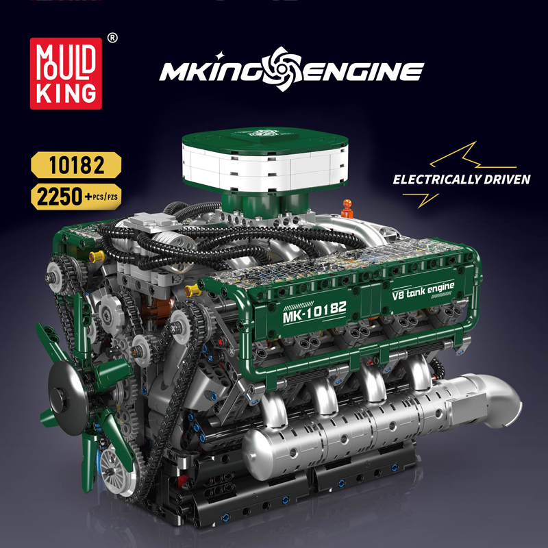 مجموعة مكعبات بناء محرك V8 متح - مراجعة Lego Set Technic وسعره