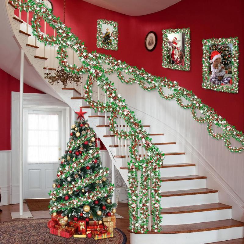 # زينة عيد الميلاد من التينسيل - مراجعة Tinsel Garland Decoration وسعره