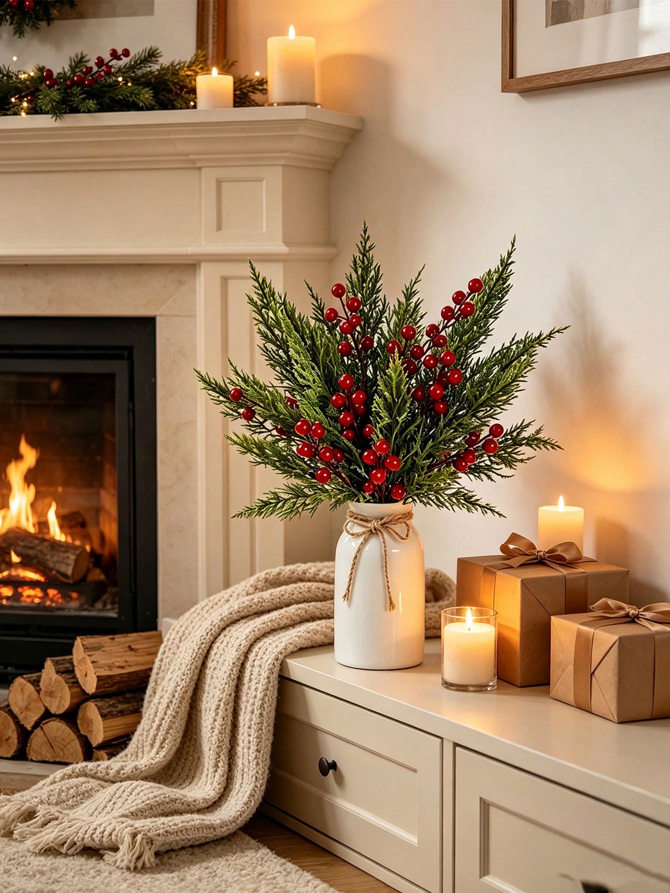 20 قطعة من أغصان الصنوبر الاصط - مراجعة Christmas Tree Artificial وسعره