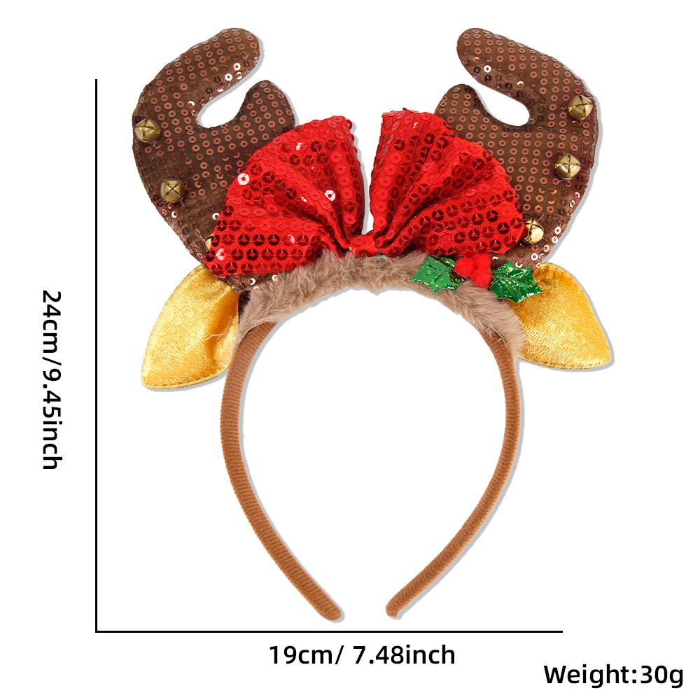 قطعة واحدة/5 قطع: طوق رأس لعيد - مراجعة Reindeer Antlers Headband وسعره