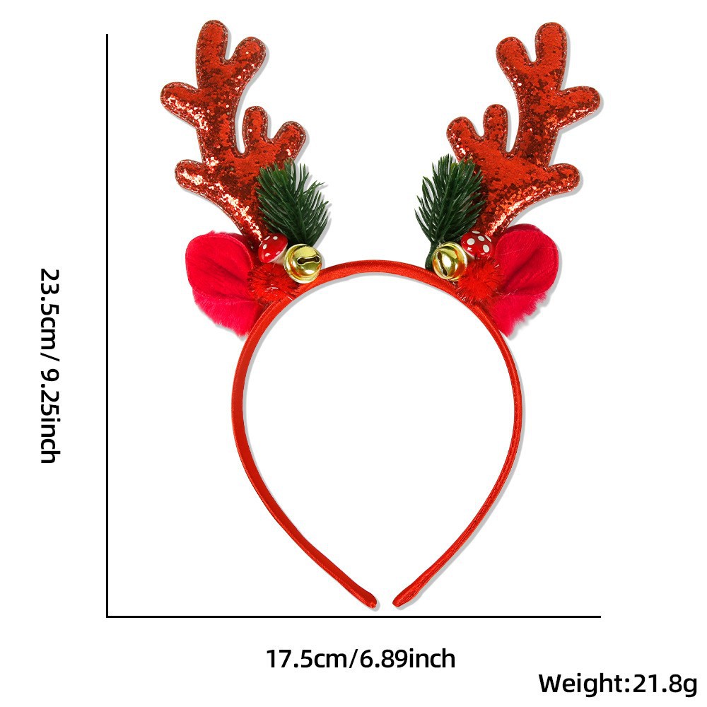 قطعة واحدة/5 قطع: طوق رأس لعيد - مراجعة Reindeer Antlers Headband وسعره